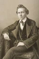 Paul Charles Morphy (1837-84), kaiverrus D.J. Pound valokuvasta, Lontoossa 1860 julkaistusta The Drawing-Room of Eminent Personages, Volume 2