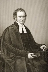 Robert Bickersteth (1816-84), kaiverrus D.J. Pound valokuvasta, Lontoossa 1860 julkaistusta The Drawing-Room of Eminent Personages, Volume 2