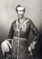 Sir Archdale Wilson (1803-74), D.J. Poundin valokuvasta kaiverrettu, Lontoossa 1860 julkaistusta teoksesta "The Drawing-Room of Eminent Personages, Volume 2".