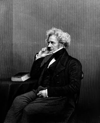 Sir John F.W. Herschel, teoksesta "The Drawing-Room Portrait Gallery of Eminent Personages", 1861 (teräskaiverrus).