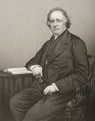 Thomas Binney (1798-1874), kaiverrus D.J. Pound valokuvasta, "The Drawing-Room of Eminent Personages, Volume 2", julkaistu Lontoossa, 1860
