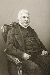 Walter Farquhar Hook (1798-1875), kaiverrus D.J. Pound valokuvasta, Lontoossa 1860 julkaistusta The Drawing-Room of Eminent Personages, Volume 2