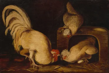 Maatilan linnut, noin 1827 (öljy kankaalle).