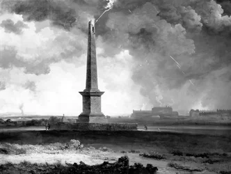 Salaman iskemä Nelsonin muistomerkki, n. 1810