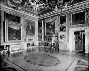 Saturnuksen sali, Pitti-palatsi, Firenze, Italia, 1893.