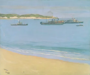 St. Jean de Luzin satama - varhain aamulla, 1917