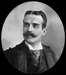 John Lawson Stoddard (1850-1931) amerikkalainen kirjailija (m/w kuva)