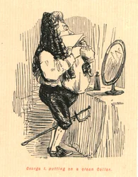 George I. pukeutuu puhtaaseen kaulukseen, 1897.