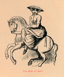 Bathin vaimo, c1860, c1860