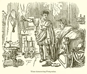 Titus uhkaa Pomponiusta