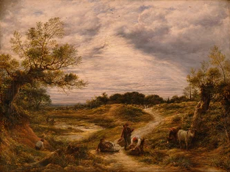 Hampstead Heath, n. 1855-1856 (öljy kankaalle)