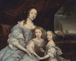 John Michael Wright Mary Villiers ja hänen lapsensa
