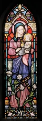 Dover, St Mary In Castro, Lavers & Barraud, John Millner Allen (1827-1902), Madonna & Child, 1861, muokattu Gilbert Scottista