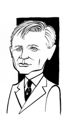 Daniel Craigin karikatyyri, englantilainen näyttelijä: b