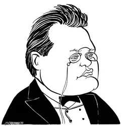 Max Reger - saksalaisen säveltäjän karikatyyri