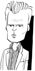 Robin Holloway, John Minnionin karikatyyri Englantilainen säveltäjä