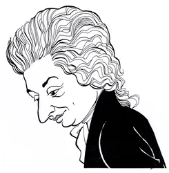 Wolfgang Amadeus Mozart - karikatyyri