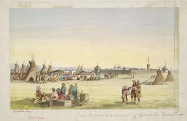 Fort Union ja tavaroiden jakaminen assiniboineille