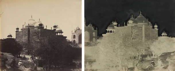 Taj Mahal, Näkymä lepotalon takaa, kuvalla