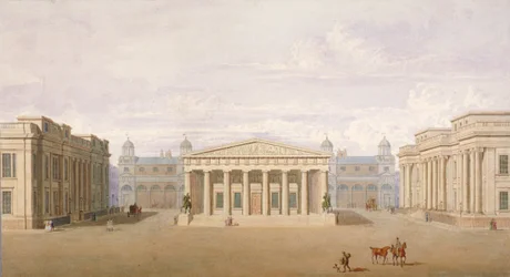 Trafalgar Square, Westminster, Lontoo, 1828
