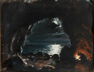 Luolakohtaus, 1800-luvun puoliväli.