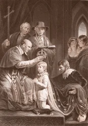 Henrik VI:n kruunajaiset, kaivertanut A. H. Payne
