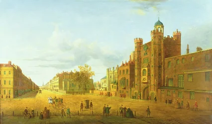 Näkymä St. Jamesin palatsille, Looking Beyond Down Pall Mall, 1800-luvun alku