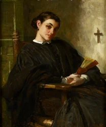 Noia espanyola (oli sobre tela)finès