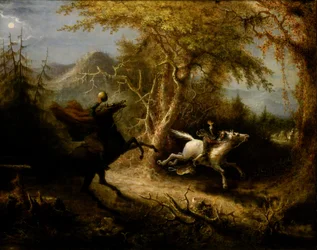 Päätön ratsumies jahtaa Ichabod Cranea...