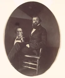 John R. Johnston maalauksen kanssa