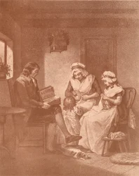 Kotimainen onnellisuus, Laetitia vanhempiensa kanssa, 1789