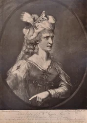 Sarah Siddons, walesilainen näyttelijä, Zaran roolissa William Congrevesin näytelmässä The Mourning Bride, c1783 1894