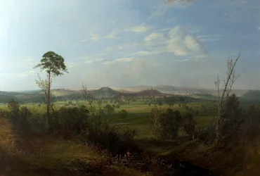 Näkymä Nottinghamiin Wilfordista, n. 1850