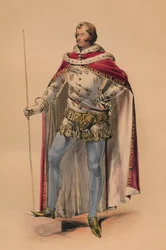 Vieras kuningatar Victorias Bal Costumén asussa 12. toukokuuta 1842 1843.