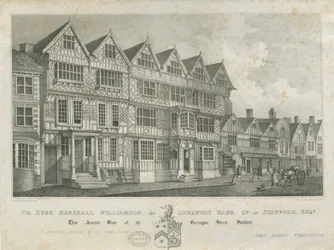 Stafford - Muinainen "High House": litografia ja [1800-luku]