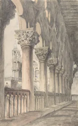 Herttuapalatsin loggia, Venetsia, 1849-50.