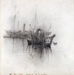 "Study of Shipping", 1876