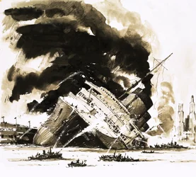 Suuret höyrylaivat: The Ship That Died in Dock. Normandie