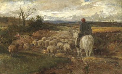 Sussex Lane, 1872 (öljy paperille asetettu pellavalle)