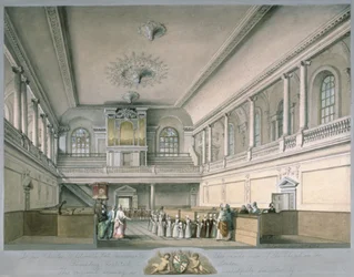 Foundlingin sairaalan kappeli länteen päin, 1773
