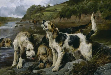 Saukkonmetsästys eli Tuoksussa, 1881