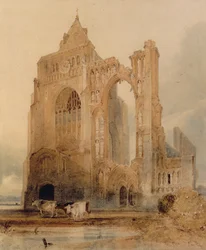 Croyland Abbey, Crowland (vesiväri paperille)