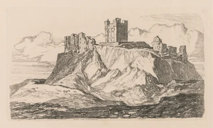 Tutkimuskirja: Plate 30, Bambron linna, Northumberland, 1838