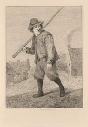 Liber Studiorum: Levy 46, Luonnos Teniersin jälkeen, 1838.