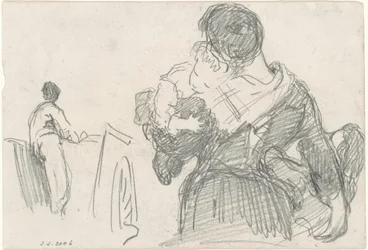 Äiti ja lapsi [recto], n. 1871-1872.