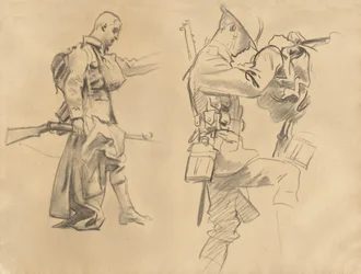 Estudis per a gasos [recto], 1918-1919. finlandès