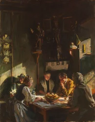 Tirolilainen interiööri, 1915
