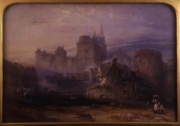 Chateau de la Tremoille, Vitre (akvarelli paperille)