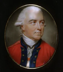 Kenraali Sir Henry Clinton (1730-95) noin 1777.