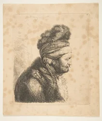 Toinen Oriental Head -kääntökopio, 1700-luku.